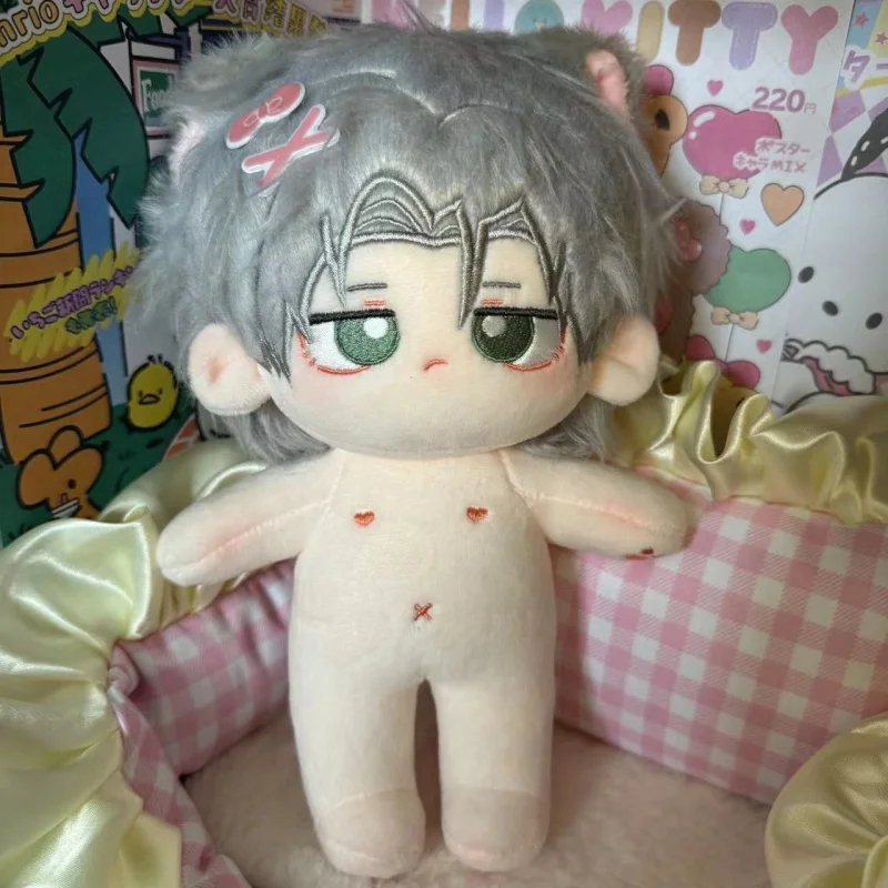 Anime Gokudera Hayato HITMAN REBORN! 20cm Nude Body Plush Doll Toys Soft Stuffed Plushie a7764