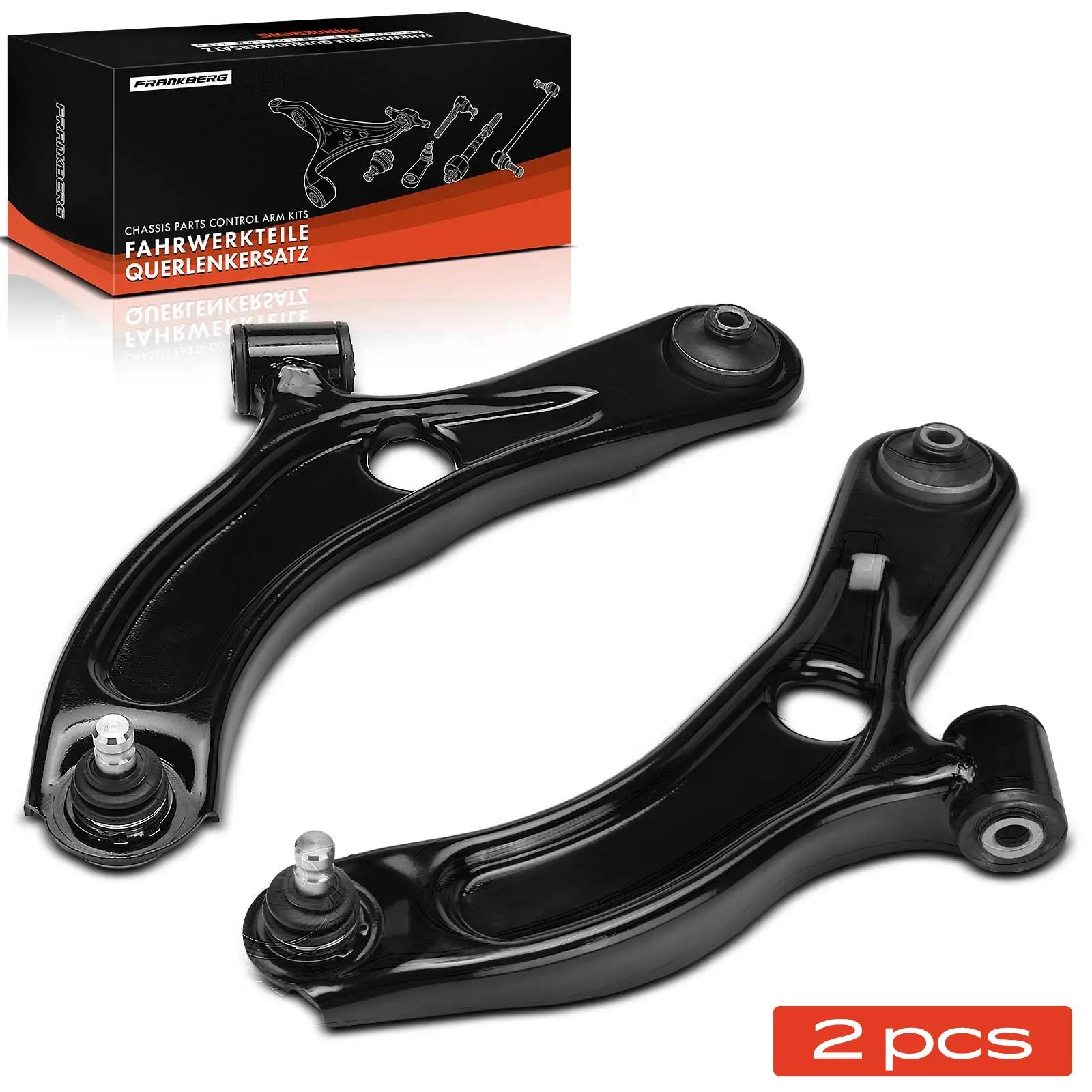 Frankberg 2x Stuurarm Vooras Links Onder Rechts voor Opel Agila (B) Suzuki Splash Swift III Bj 2005 4520162J00 4708299