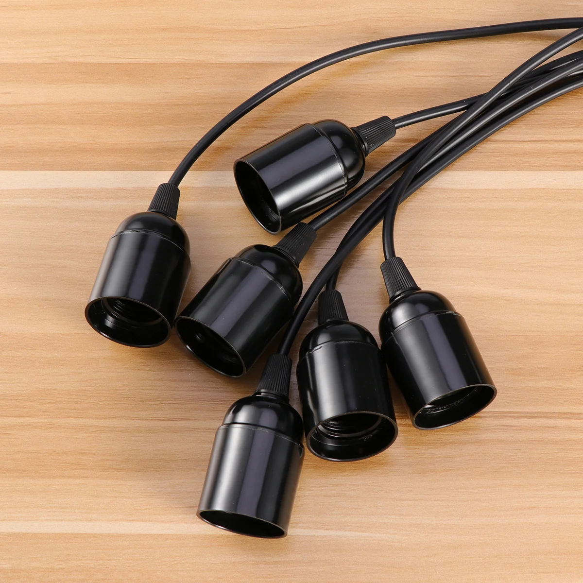 

E27 6 Heads Retro Creative Style Spider Pendant Light Black Ceiling Lamp for Home Cafe Bar Vintage Decor