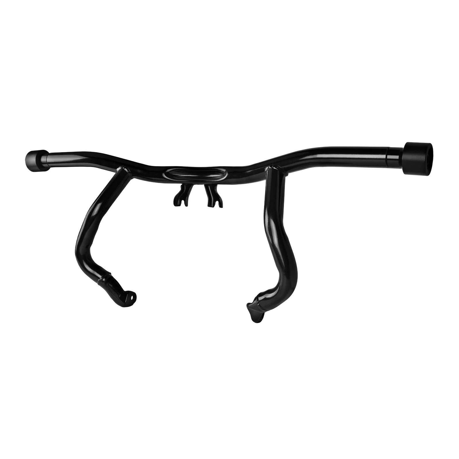 Motorcycle Crash Bar Engine Guard Bumper Front Highway Protector Flat Out Bar With Rotate Guards Wheel For Touring Ultra