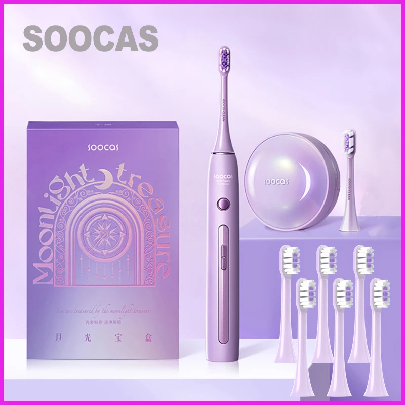 SOOCAS X3 Pro spazzolino elettrico sonico lunga durata della batteria scatola di sterilizzazione UVC IPX7 spazzolino automatico sbiancante