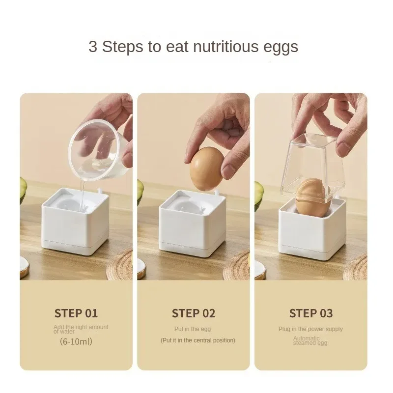 New egg poacher Breakfast mini egg steamer automatic power off home dormitory small egg steamer