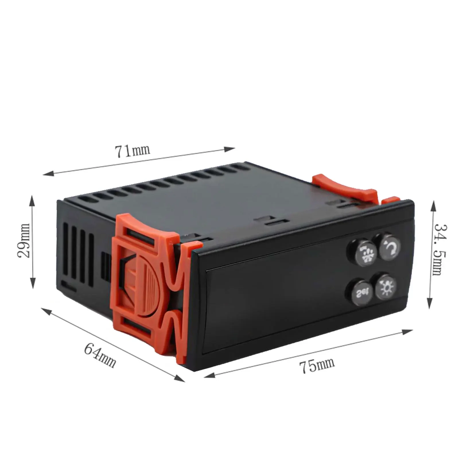 

Цифровой регулятор температуры для мониторинга температуры, размер установки 71*29 мм, мощность нагрузки 16 А для охлаждения