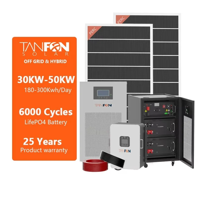 Customized All In One Hybrid 30kW Generator 1MW Solar Energy Storage System MPPT Controller Solar Power System