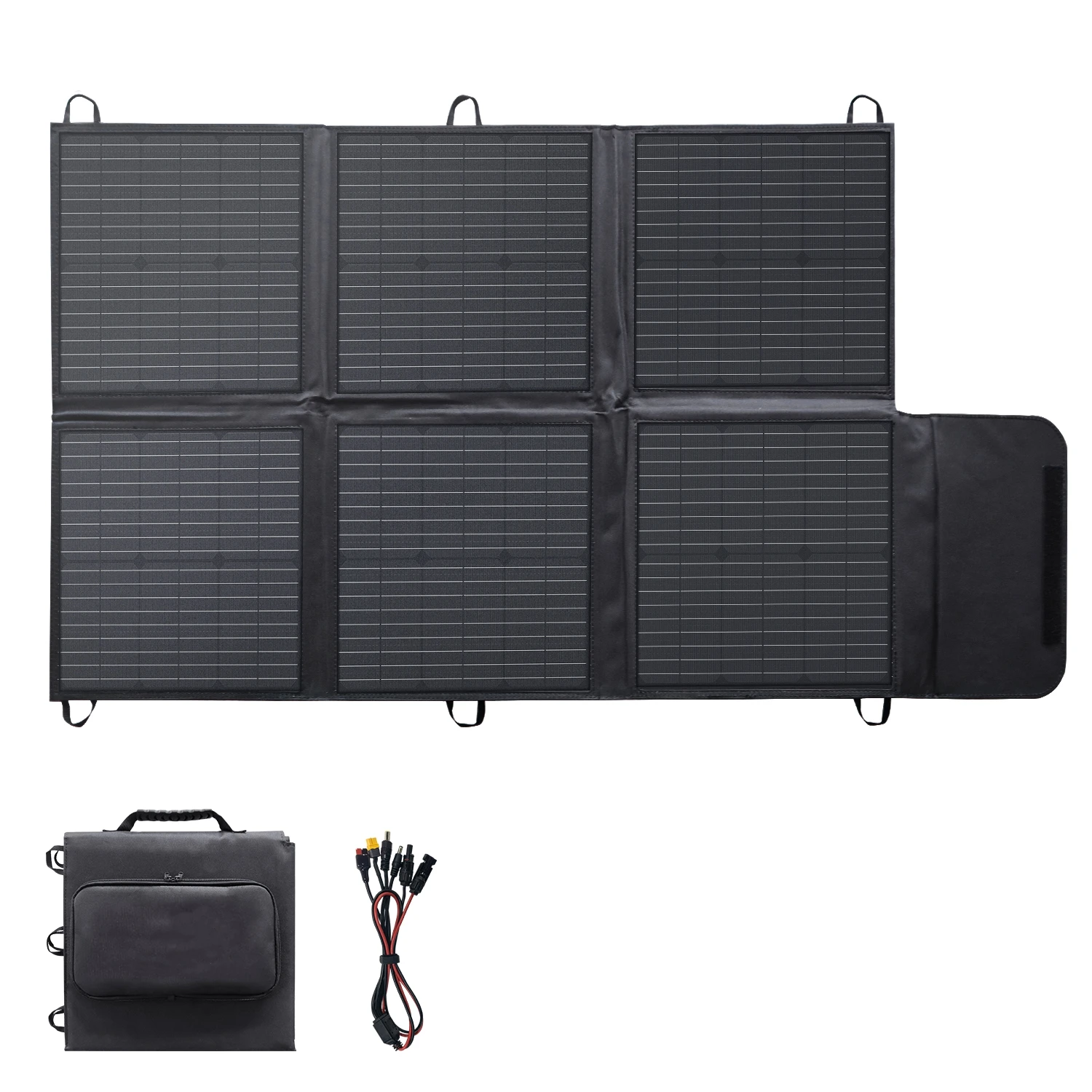 Portable 400W 300W 200W 120W Flexible Solar Panels for Camping Waterproof Outdoor Foldable Design for Power Supply Charging
