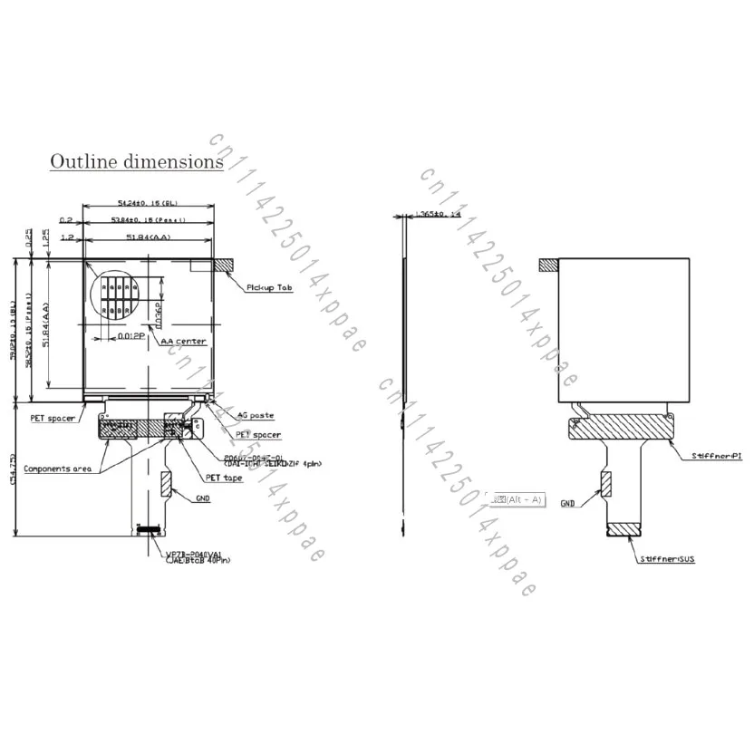 Panel DP MIPI Driver Dual Square LCD Displays 2.9 Inch LS029B3SX024 2880*1440 2k 120Hz for VR Headset HMD