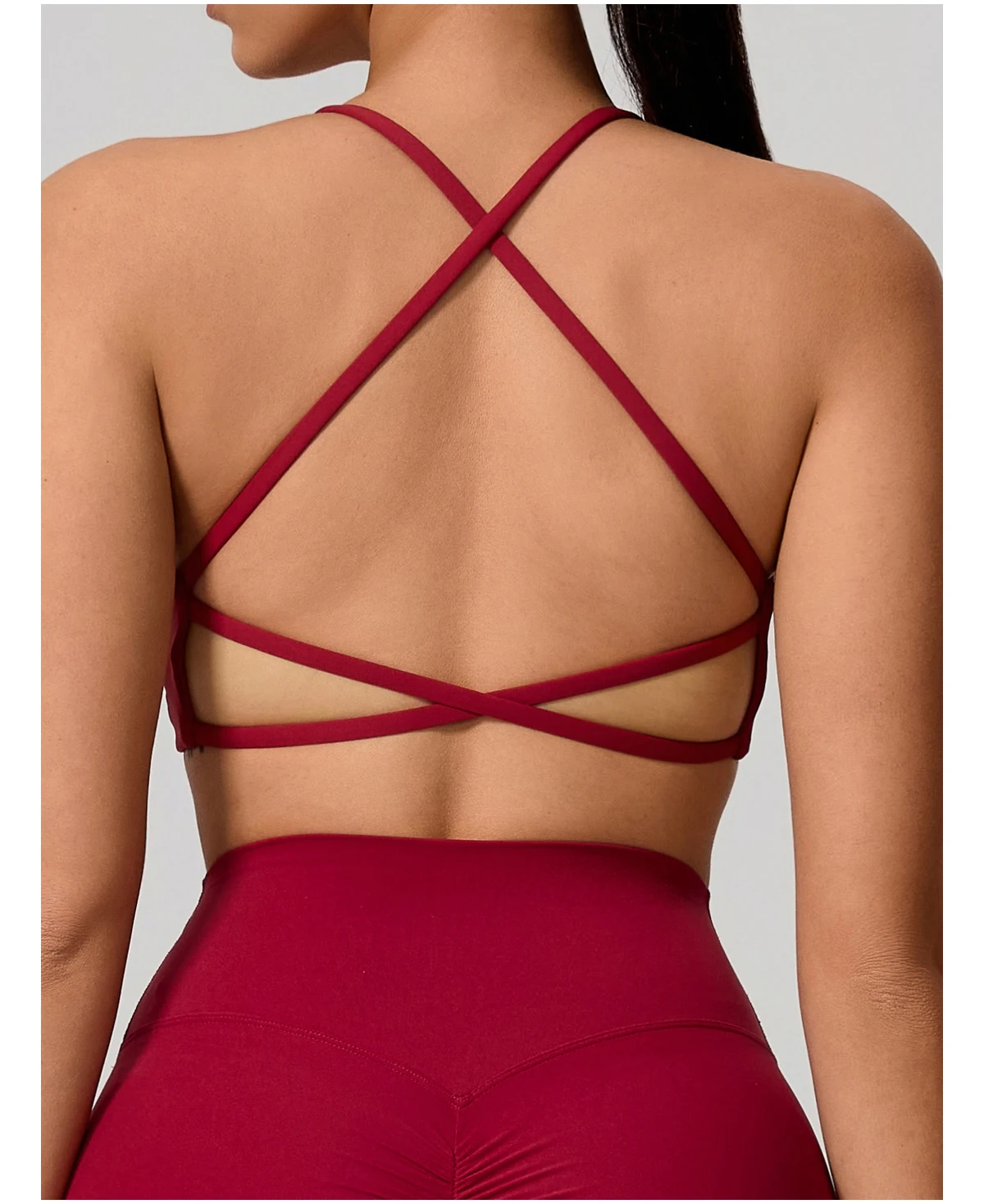 Hearuisavy Sommer Sexy Gym-Top für Damen, Lauf-BH mit Rückenkreuzung, Yoga-BH, Sport-BH, atmungsaktive Push-Up-Unterwäsche, Fitness-Workout-Top – Detail 12