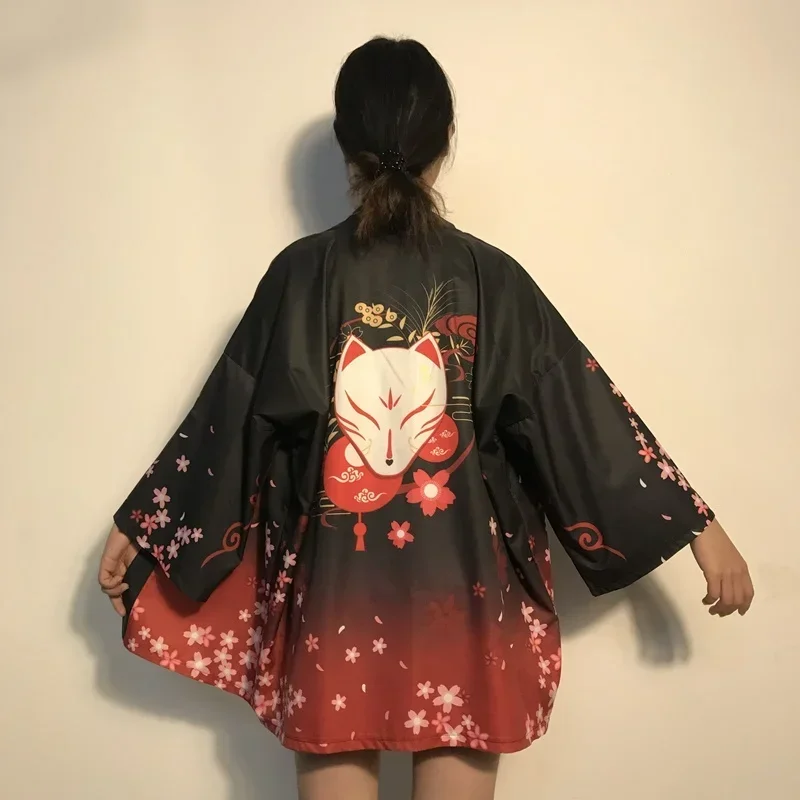 Cosxie Kimono Women Japanese Yukata Female Women Asian Clothes Kimono Cardigan Shirt Women Traditional Japanese Kimonos Haori FF