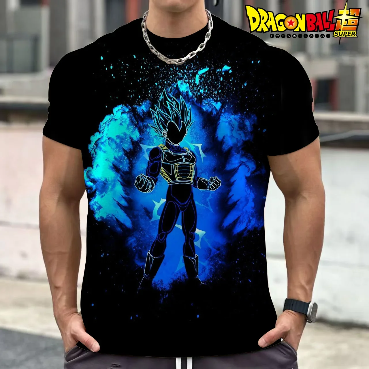 

T Shirts Cosplay Vegeta Men summer T-shirts Super Saiya Tops Streetwear Fashion Goku 2025 Clothing 100-5XL Children Cool T-shirt