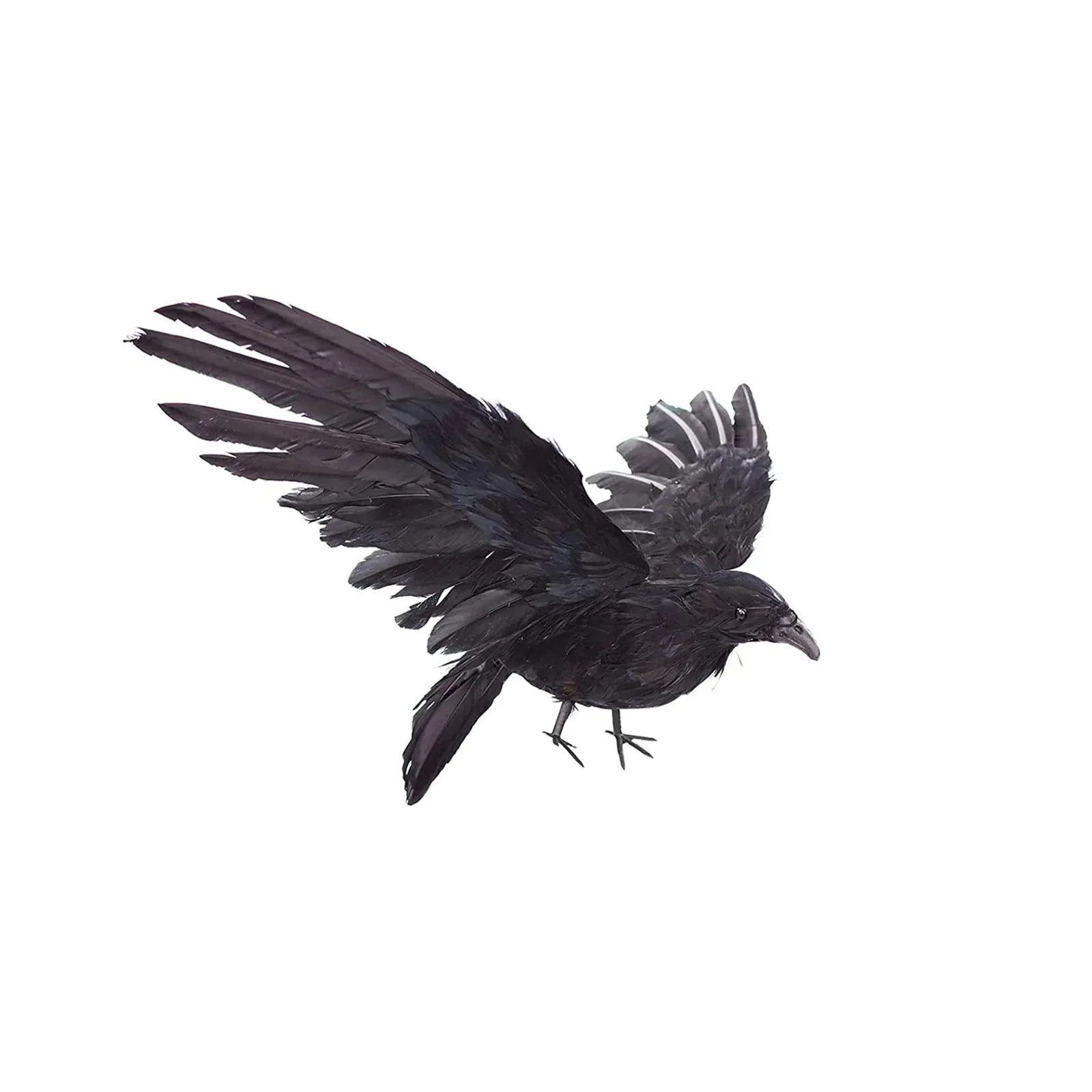 Simulation Crow Hunting bait  Decorative Figurine Lifelike Plume Black Halloween Accessory Miniature Model Practical Lightweight