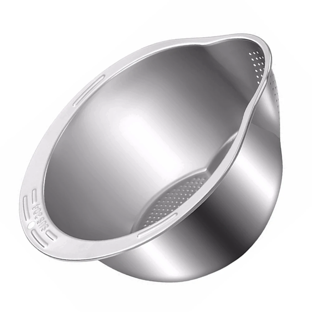 

Rice Washer Stainless Rice Drainer Stainless Steel Strainer Strainer Steel 304 Drain Basket Vegetable Fruit Washing Bowl