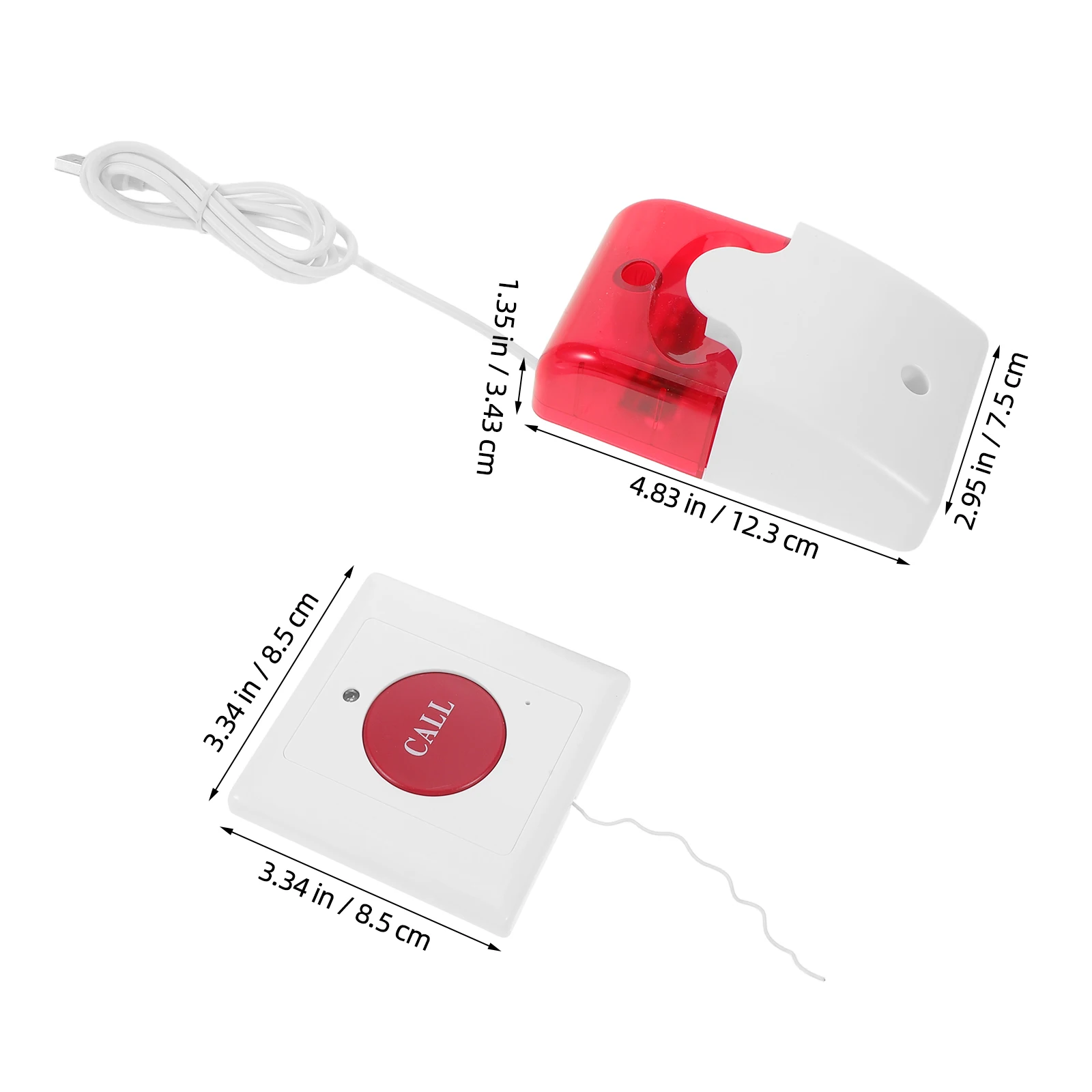 Wireless Alarm Button For Elderly Emergency Alert Device Dual Audiovisual Signal System Fall