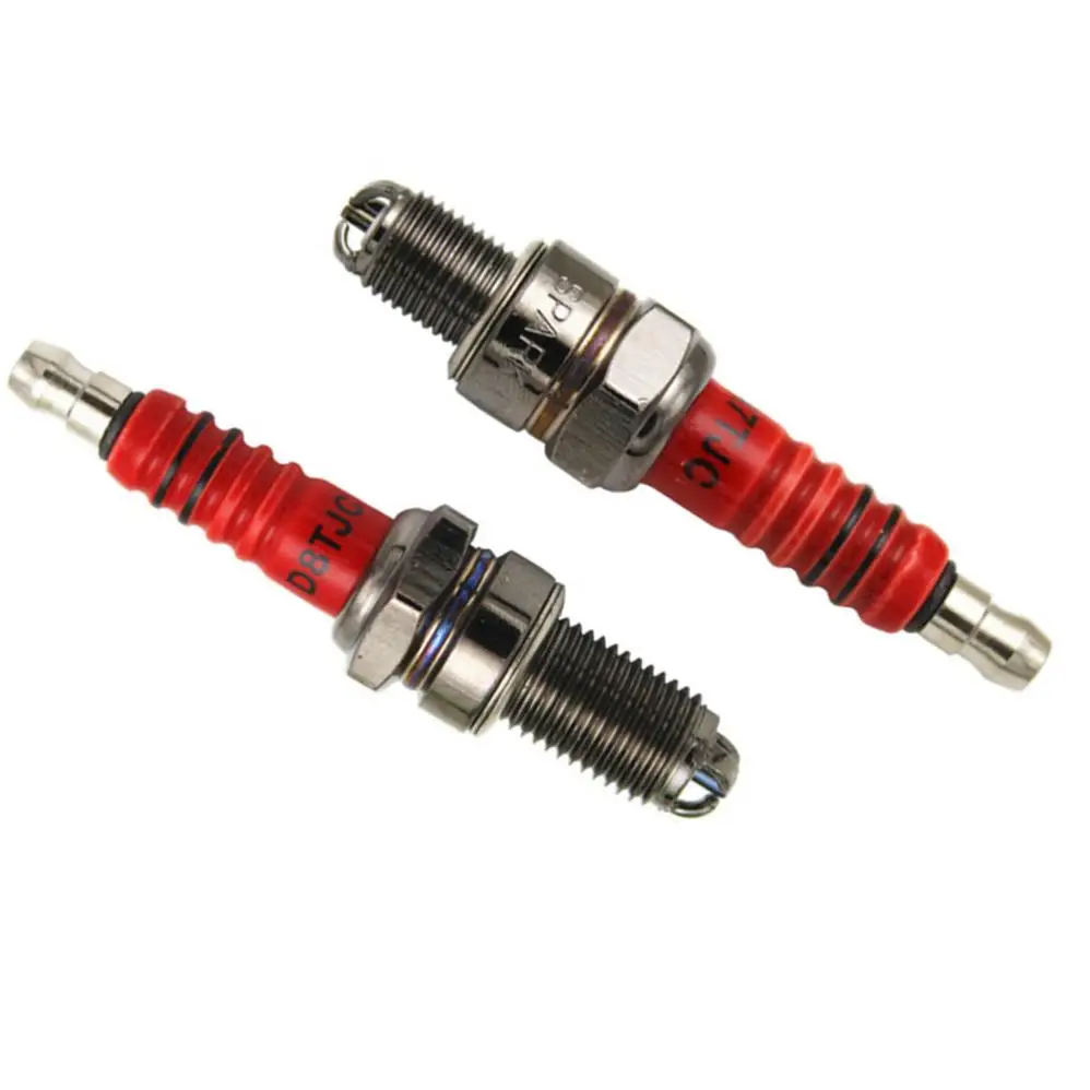 D8TC A7TC 3-Electrode Motorcycle Spark Plug Fit for Honda Yamaha D8EA D8RC DR8EA D7EA T2197 50cc 70cc 90cc 110cc 125cc