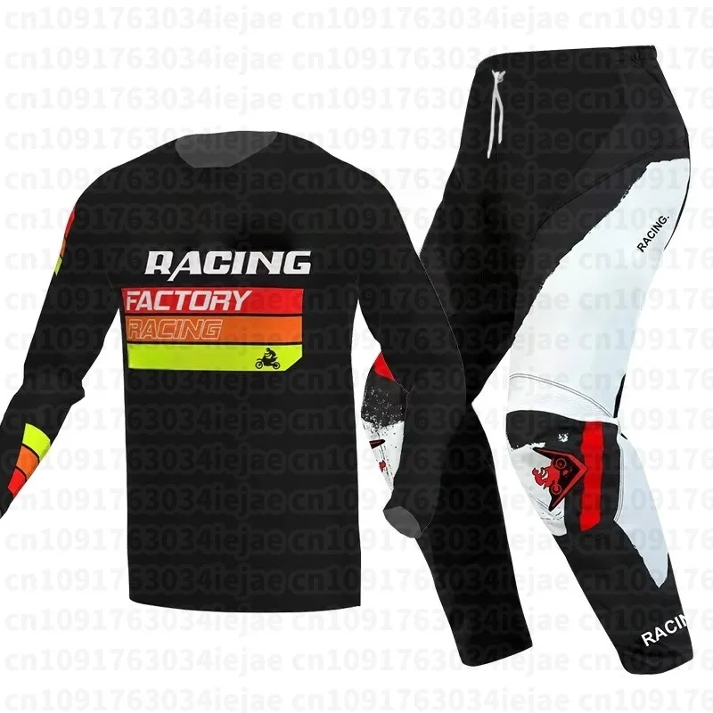 Men Kid Motorcycle Off-road Riding Set, Long Sleeved T-shirt, Breathable, Quick Drying, All Season Universal, Quick Conquering