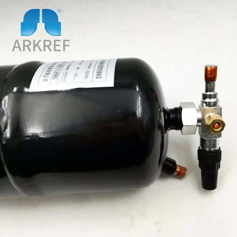 Applicable Refrigerant R134a R404a R507a R407a R407c R22 Working Pressure 4.2mpa Refrigerant Receiver Liquid Receiver