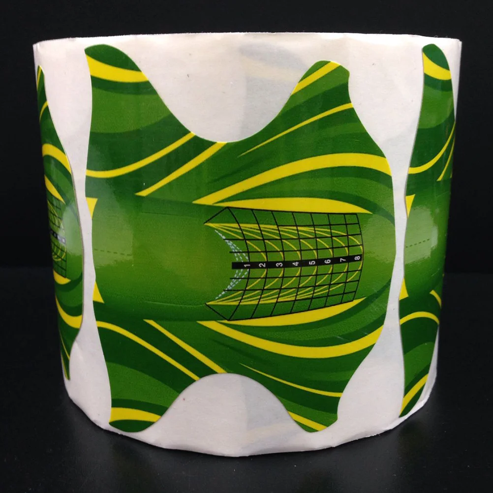 

100 шт., УФ-гель, держатель для бумаги, руководство по дизайну ногтей для салона, начинающих, акриловый инструмент для наращивания ногтей