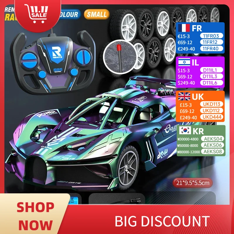 

Rc Car 4Ch High-Speed Remote Control Drift Racing Car Electric Sportscar Toy Vehicle Model Toys for Boys Kids Birthday Gift