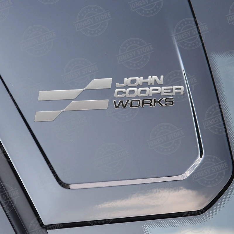 Auto Metal John Cooper Works Logo 3D Badge Lettering Decals Trunk Sticker For MINI Cooper S JCW R56 R57 R58 R59 R60 R61 F56 F57