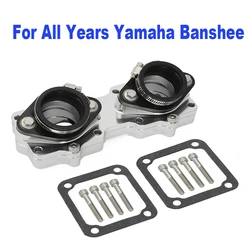 New Billet Intake Manifolds Boots Keihin Mikuni Carb Carburetors For All Yamaha Banshee YFZ350 YFZ 350 For 33mm 34mm 35mm & 36mm