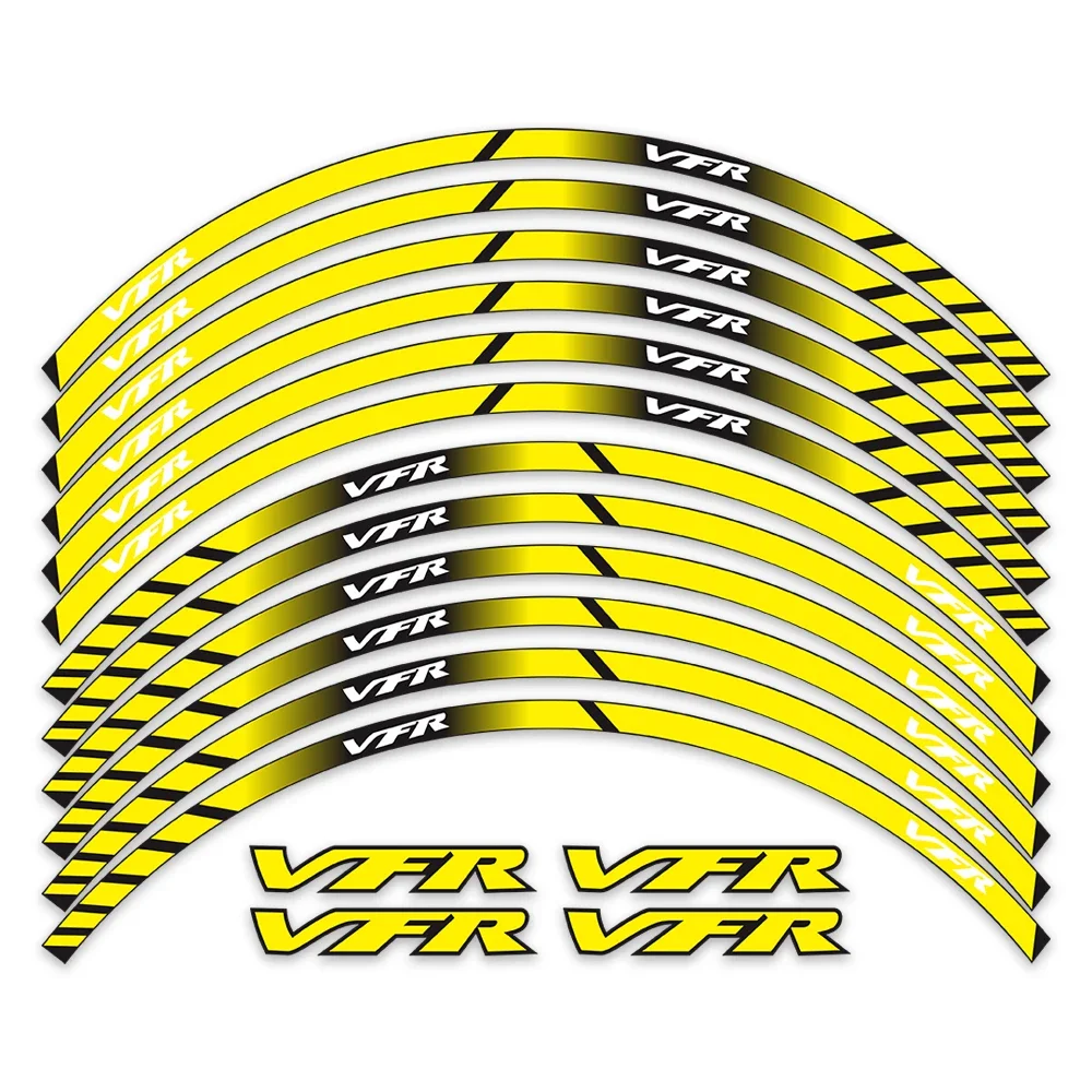 For Honda VFR VFR750 VFR800 VFR1200 VFR1200F Motorcycle Parts Contour Wheel Decoration Decal Sticker - B