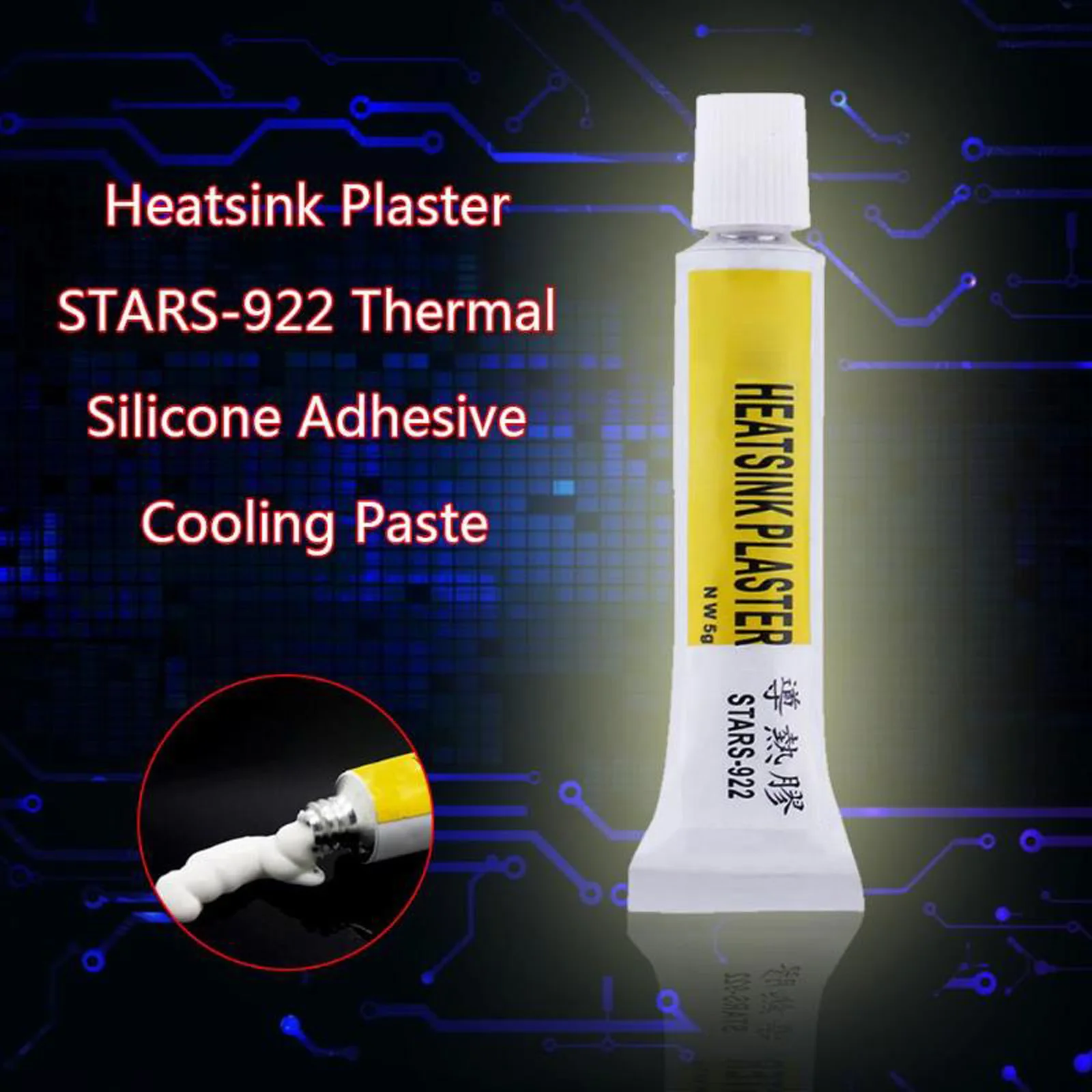 Thermal Silicone Adhesive Cooling Paste High Performance Silicone Paste Thermal Paste Suitable for Cooling All CPU/Heatsinks