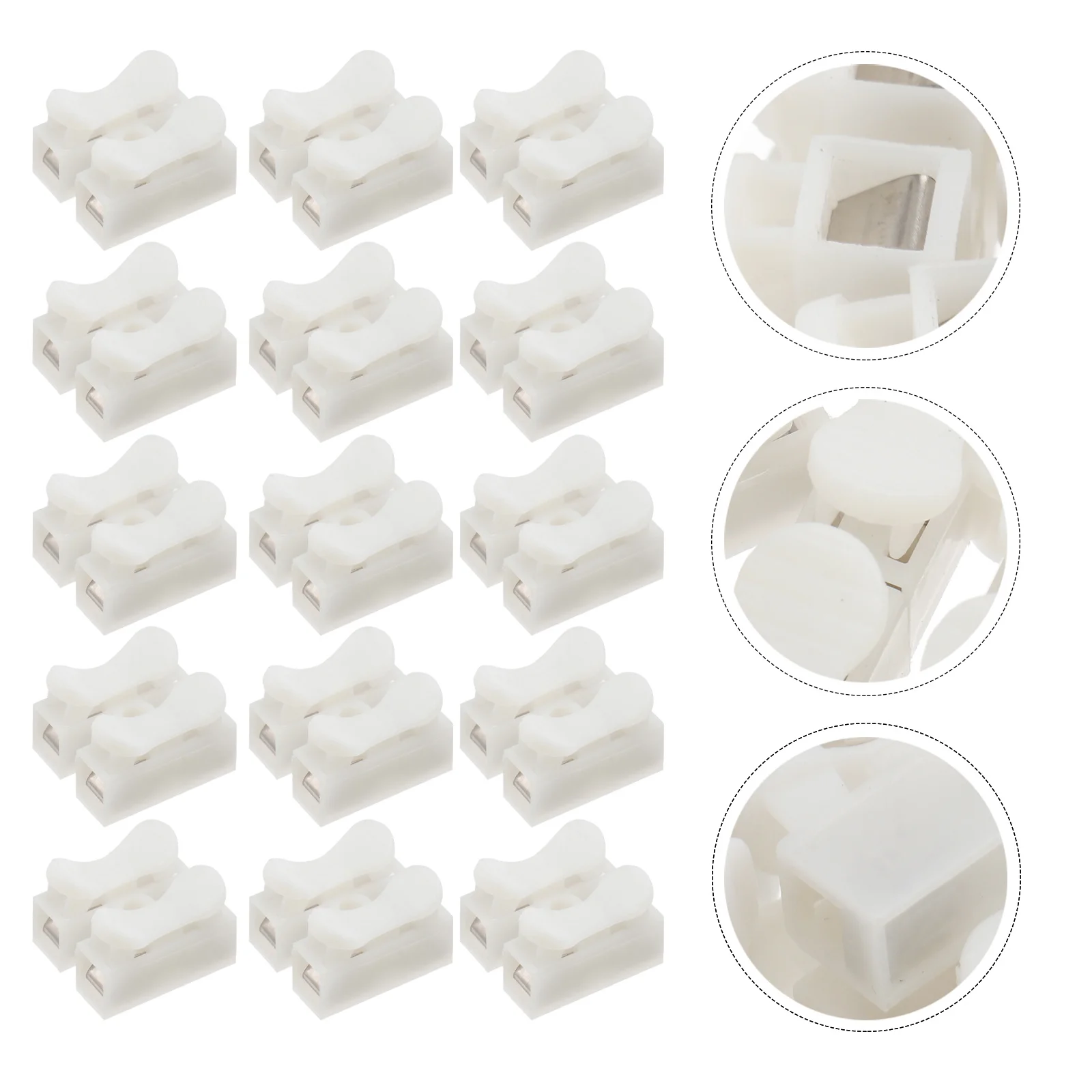 

100Pcs Plastic Electrical Wire Connectors with Sealed Joint Design Waterproof Universal Terminal Plugs for Industrial Cable