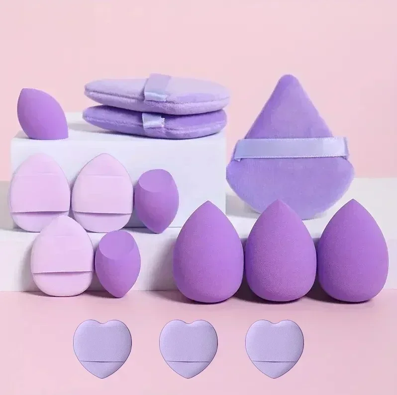 12pcs Makeup Sponge Blender Beauty Egg Soft Cosmetic Puff Foundation Sponges Powder Puff Women Make Up Beauty Tools