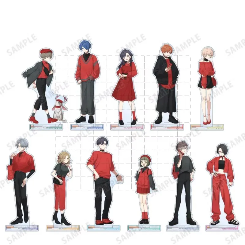 

Game MILGRAM Acrylic Stand Doll Anime Amane Shidou Es Haruka Yuno Mikoto Mahiru Kazui Figure Model Plate Cosplay Toy for Gift