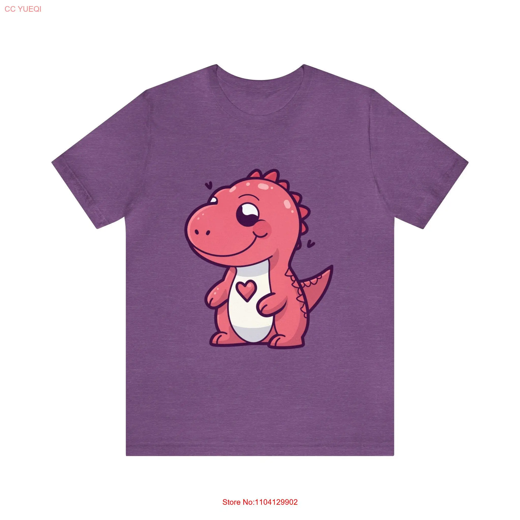 

Love Unearthed T Rex Valentine's Day Jersey Shirt long or short sleeves