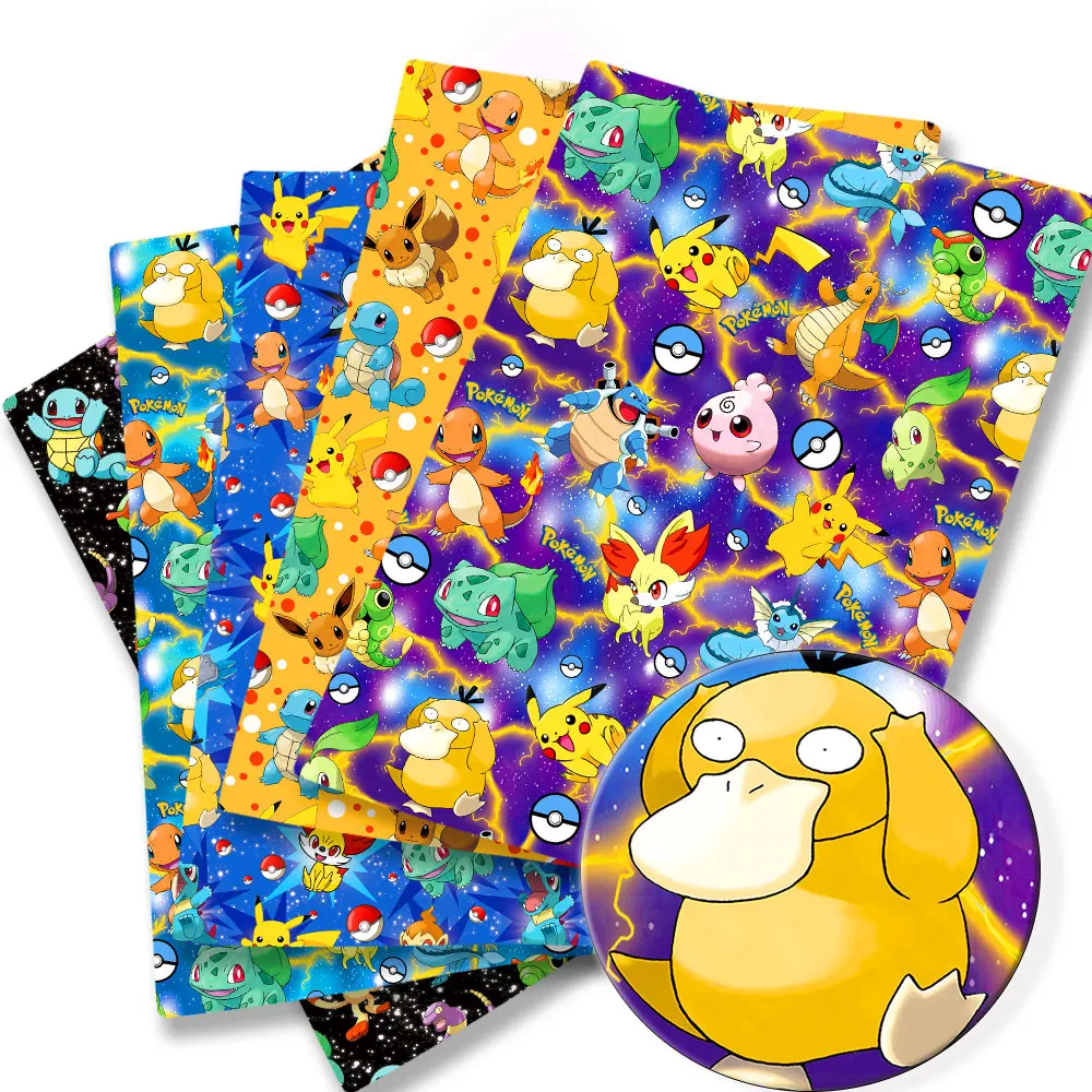 Ткань-с-рисунком-покемона-140-50-см-ручное-шитье-лоскутное-шитье-детское-платье-домашний-лист-ткань-с-принтом-ткань-для-шитья-детей