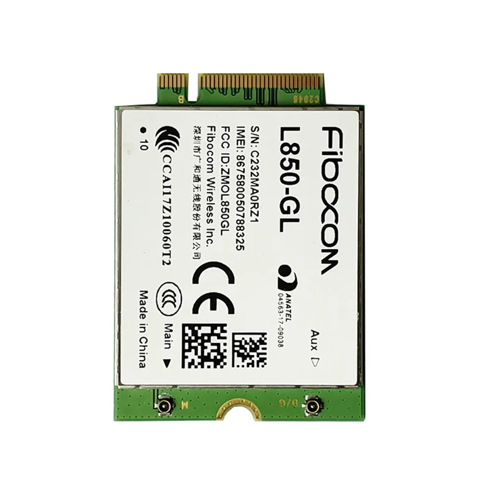 

Модуль Fibocom L850-GL LTE Cat9 M.2 FDD-LTE TDD-LTE 4G-карта Модуль 4G для ноутбука