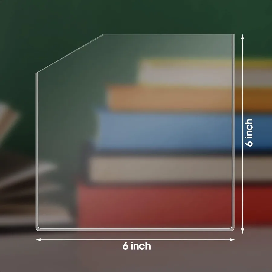 Клейкие прозрачные угловые карманы 6 x 6-дюймовые липкие карманные рукава Самоклеящиеся карманы Дополнительное место для хранения вещей для ноутбуков Fol