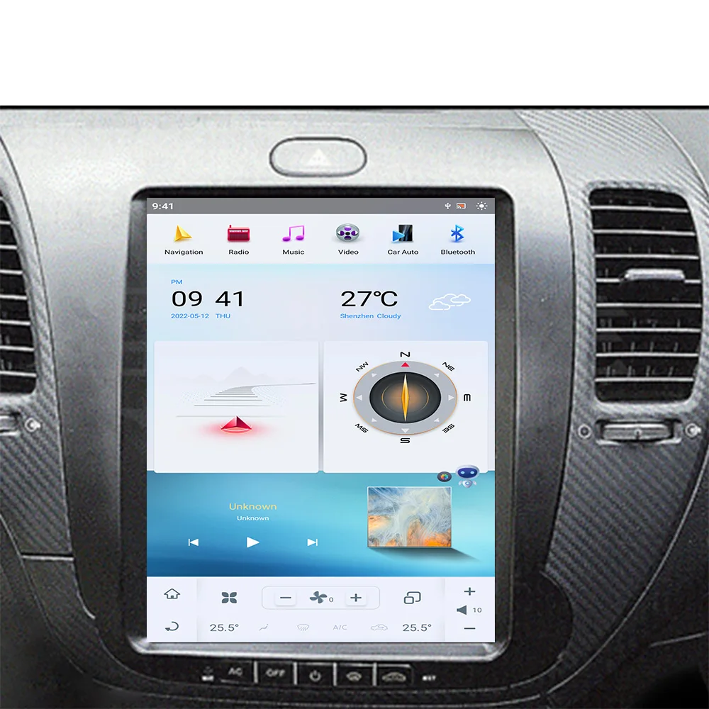 أندرويد 13 128 جيجابايت G6 نظام تحديد المواقع والملاحة لكيا K3 سيراتو فورتي 2013-2018 ستيريو رئيس وحدة مشغل وسائط متعددة راديو تلقائي مسجل شرائط