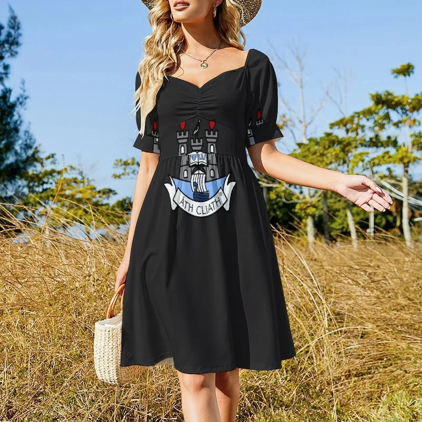 Dublin GAA Logo T-Shirt Sleeveless Dress evening dress women dress party night