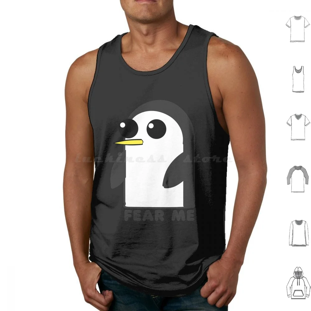 Gunter Penguin Tank Tops Vest Sleeveless Penguin Gunter Cute Funny Cartoon Penguins Kawaii Animal Happy Bird Anime Meme