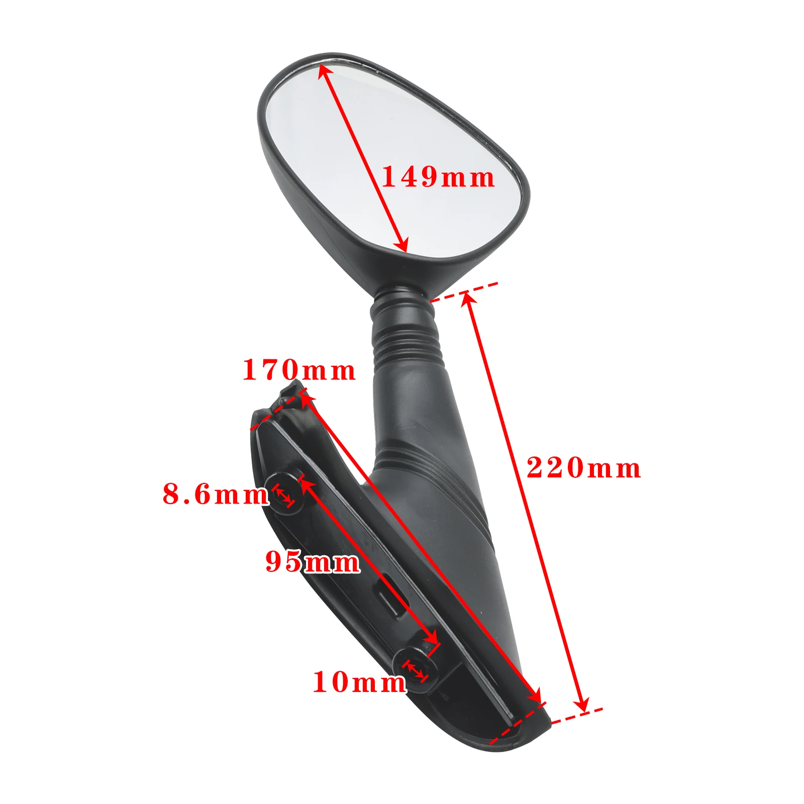 Mirror Set Left & Right for Piaggio X9 180 Amalfi X9 125 200 Evolution 2000 2001 2002 2003