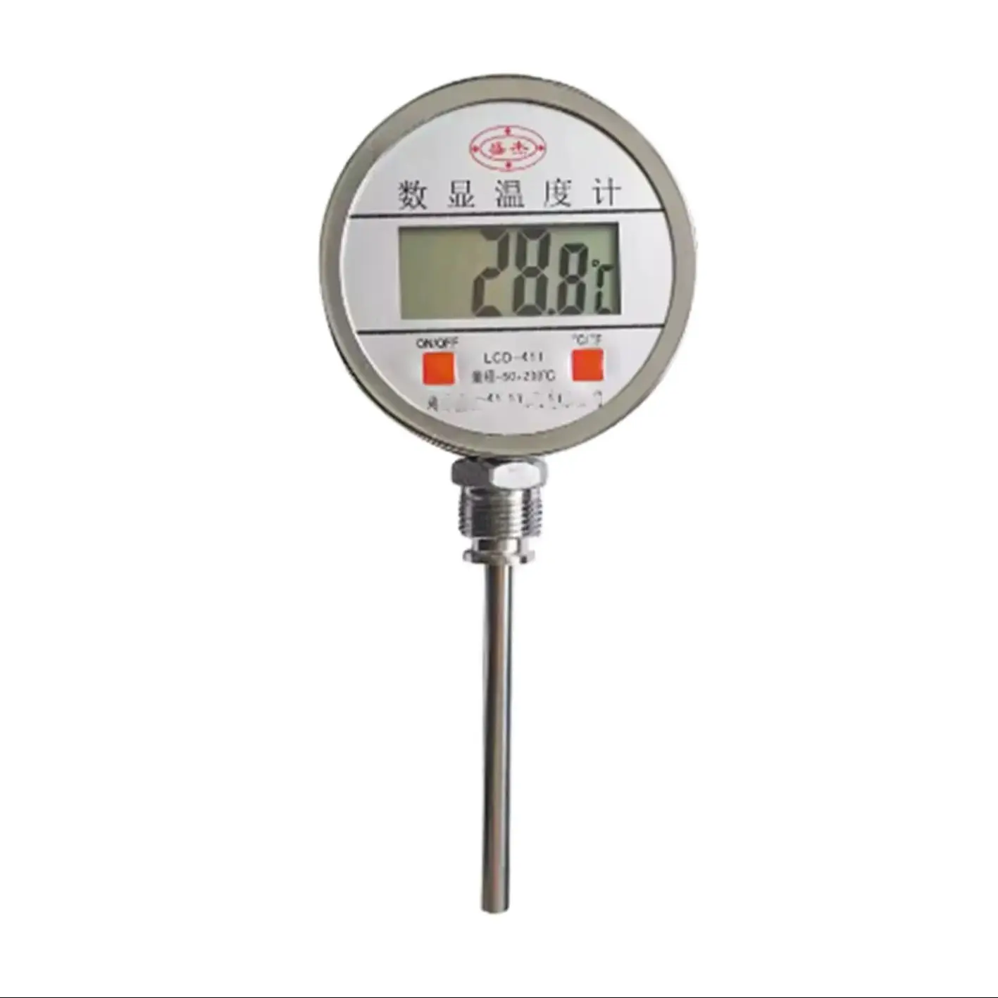 

1/2NPt dial 4inch Digital bimetallic stainless steel electronic thermometer with high display accuracy