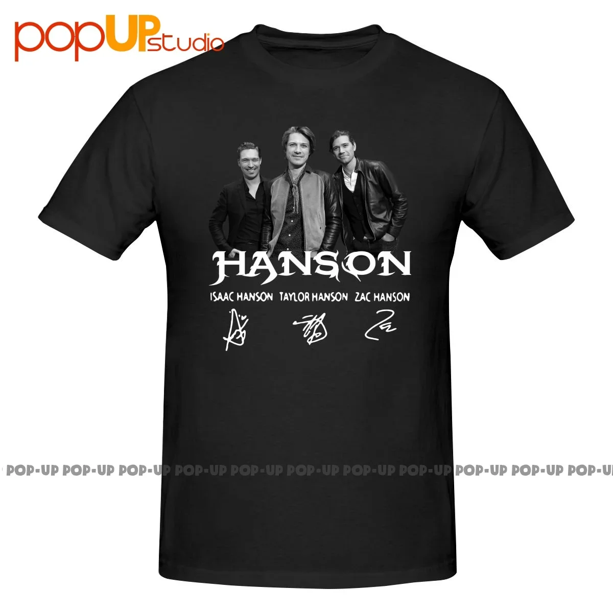 Hanson Isaac Taylor Zac Signature Shirt T-shirt Tee Pop Style Hip Hop Hot Selling