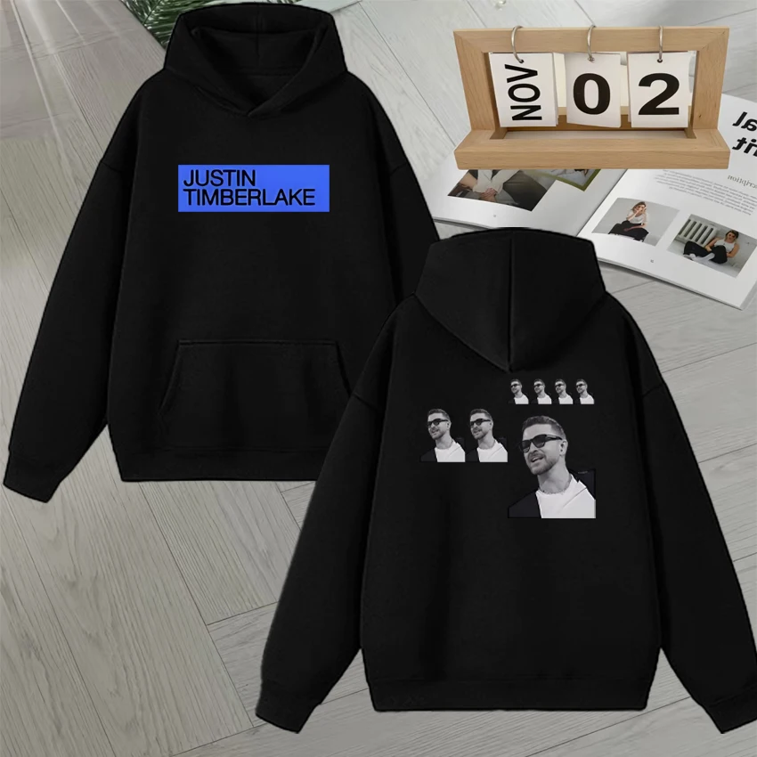 

Fashion Justin Timberlake Europe Tour 2025 Long sleeve Men Women Hoodie vintage Autumn Winter Pullover Unisex Fleece Sweatshirts
