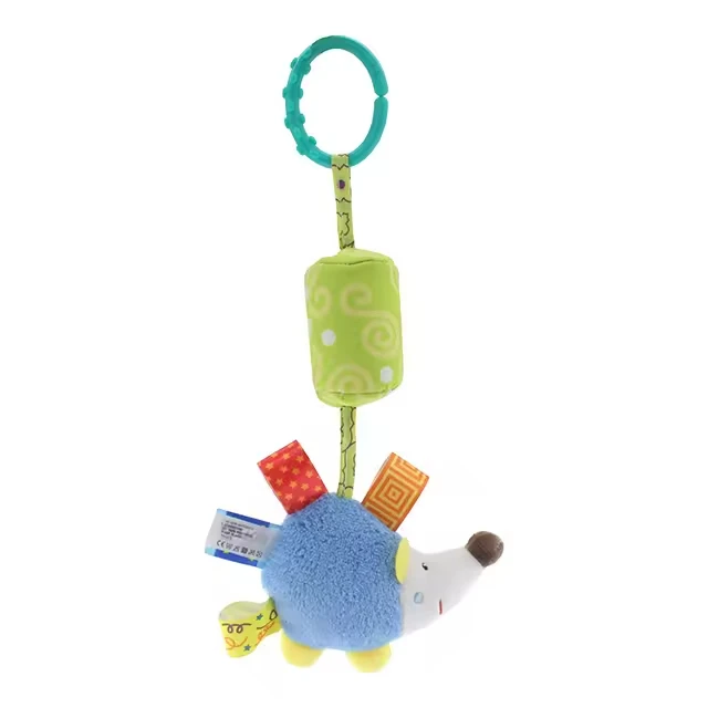 Cute baby wind chimes animal strollers pendants bed hangers chimes bell Development Handle soft aeolian bells hanging ring toys