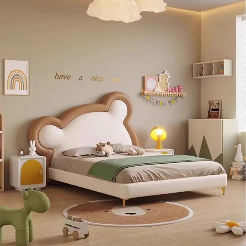 سلامة الديكور سرير أطفال أوروبا رخيصة بسيطة التصميم الحديث سرير أطفال واحد مخصص خشبية Lettino لكل أثاث بامبيني المنزل #2