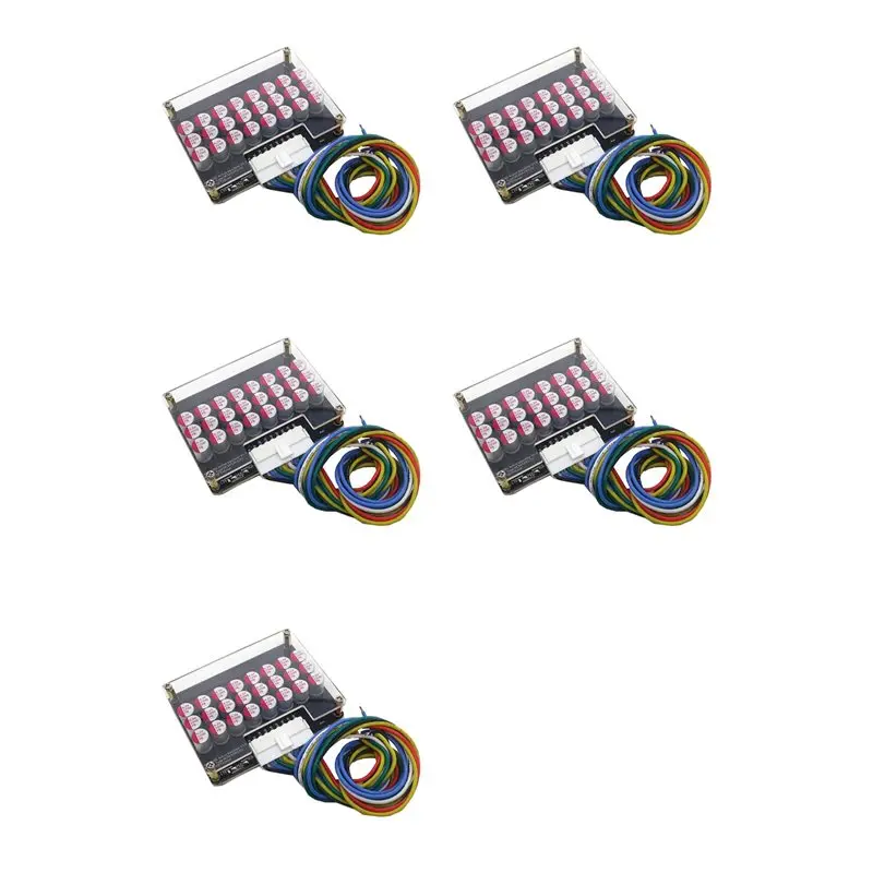 Égaliseur de groupe complet B50B-5X 8S 5A actif pour batteries Lithium Lipo Lifepo4, avec condensateur de transfert d'énergie et carte BMS avec boîtier