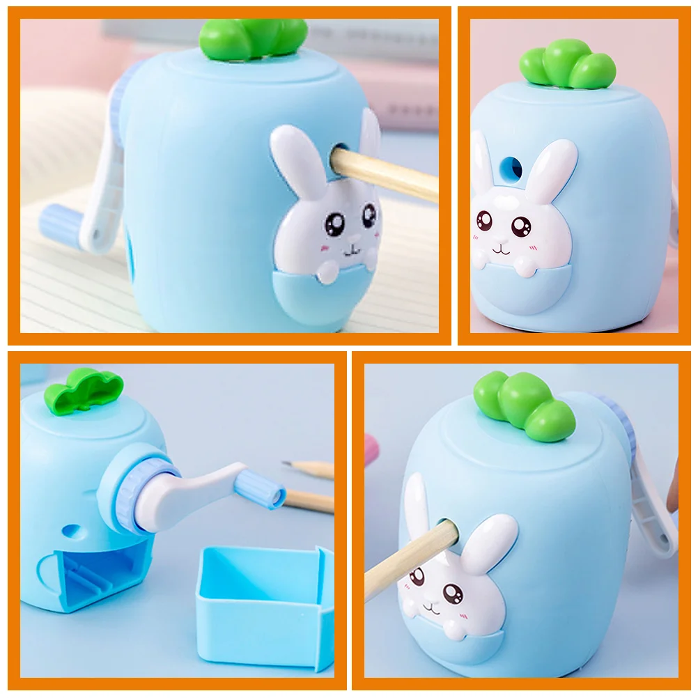 

Mini Portable Pencil Sharpeners Student School Supplies Lightweight Handheld Sharpener Kids Cartoon Design Bright Colors