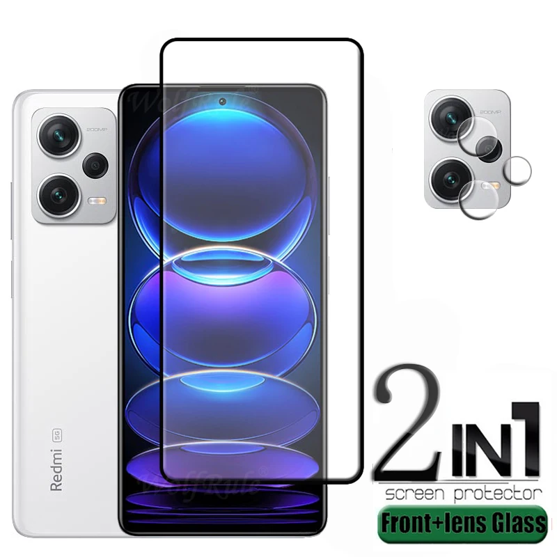 

Стекло 2-в-1 для Redmi Note 12 Pro Plus Redmi Note 12 Pro Plus полное Защитное стекло для экрана 9H Xiaomi Redmi Note 12 Pro Plus
