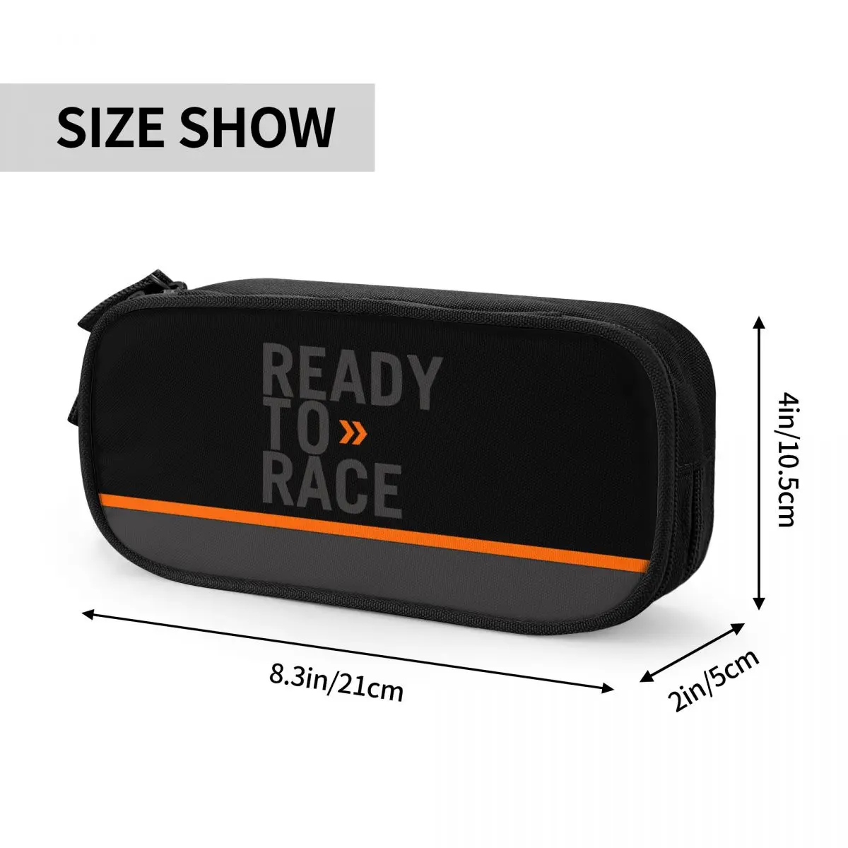 Korean Ready To Race Pencil Case for Boys Enduro Cross Motocross Bitumen Bike Life Large Capacity Pen Bag Box School Accessories