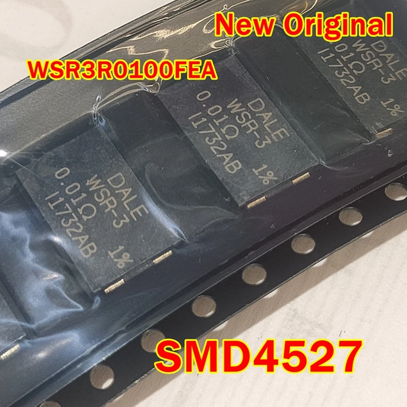 

1pcs to 100pcs WSR3R0100FEA SMD4527 New Original WSR-3 0.01R 3W 10mR 1% Power Metal Strip Resistors