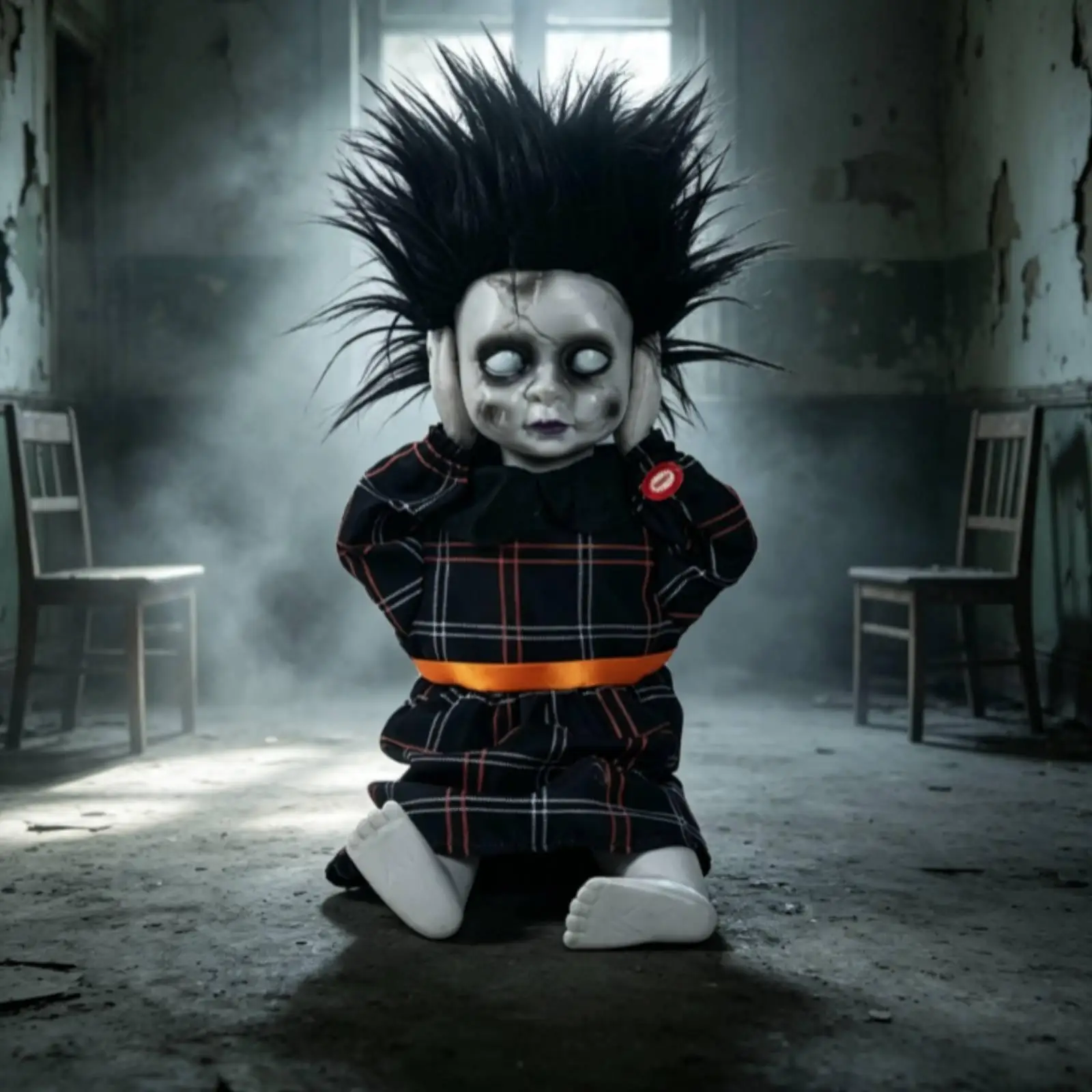 Doll with Light and Sound Operated Horror Doll Creepy Prop
