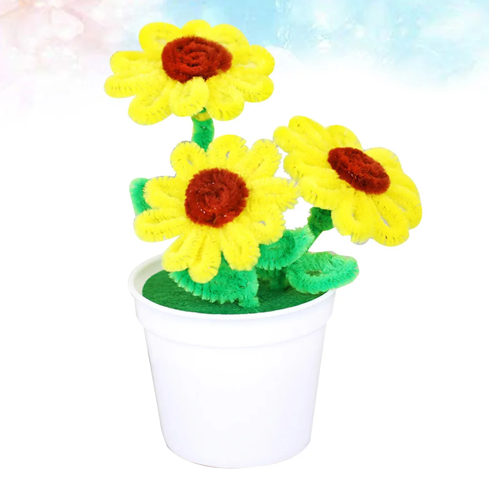 مجموعة أوعية زهور مكونة من 4 قطع للأطفال، متينة وعملية وعملية لعيد الأم والذكرى السنوية وتاريخ عيد الحب والنشاط الحرفي #1