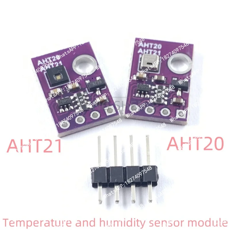 AHT20/AHT21 temperature and humidity sensor module is a high-precision sensor with an I2C interface and a compact size
