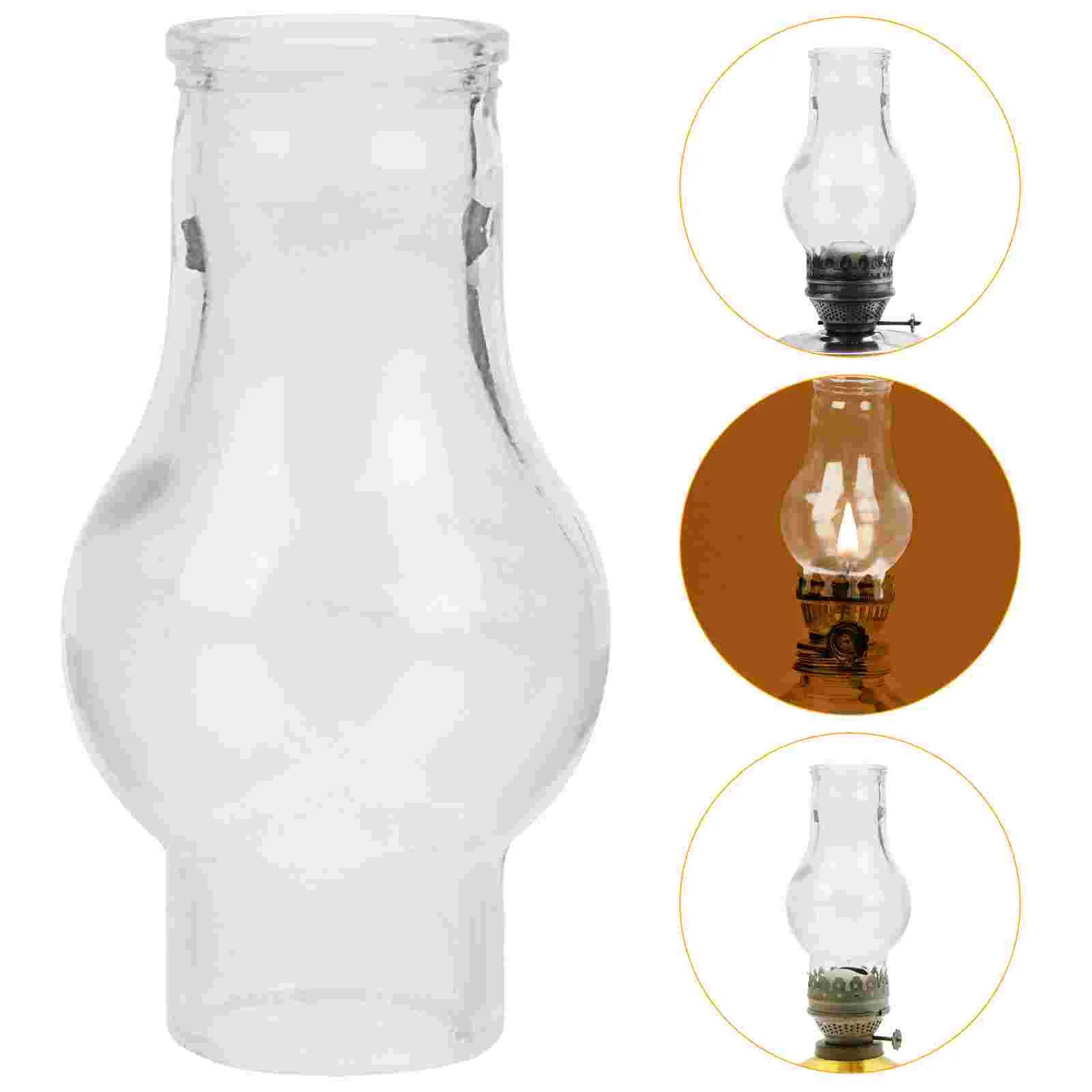 

Kerosene Lamp Shade Oil Globe Old Fashioned Glass Chimney Shades Cover Replacement Parts for Lantern